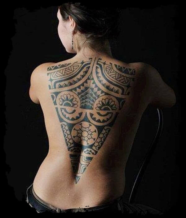 Tribal Back Tattoo