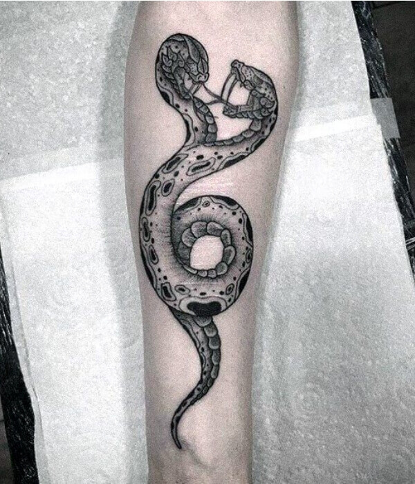 Two-Headed Snake Tattoo