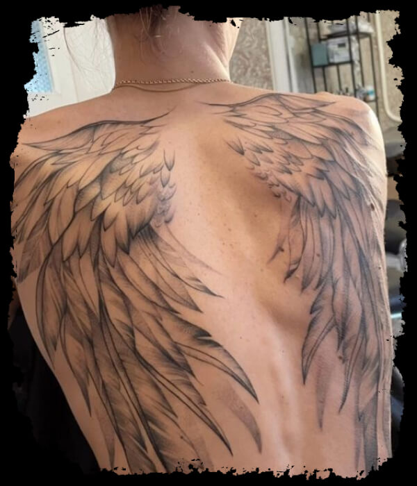 Wings Back Tattoo - Trending Tattoo Wings-Back-Tattoo