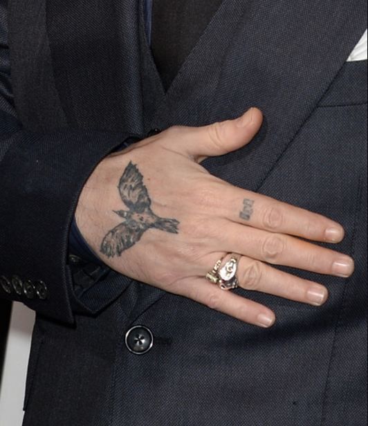 Johnny Depp Crow Tattoo