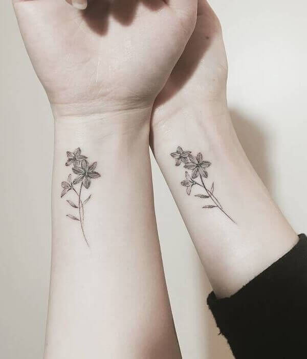 Matching Flower Tattoo