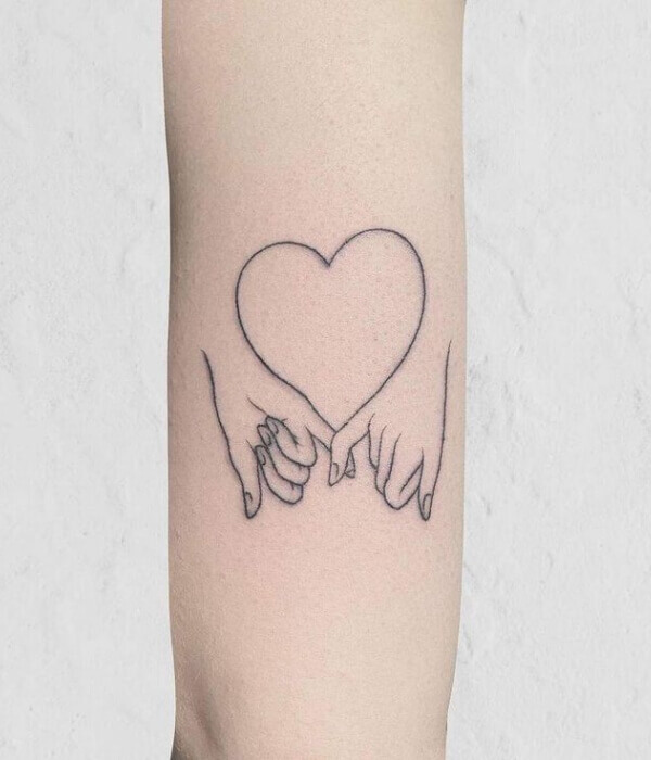 Tattoo With Love Symbol