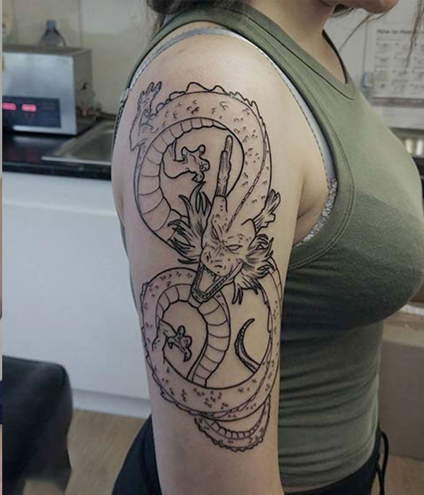 Dragon Sleeve Tattoo for Women