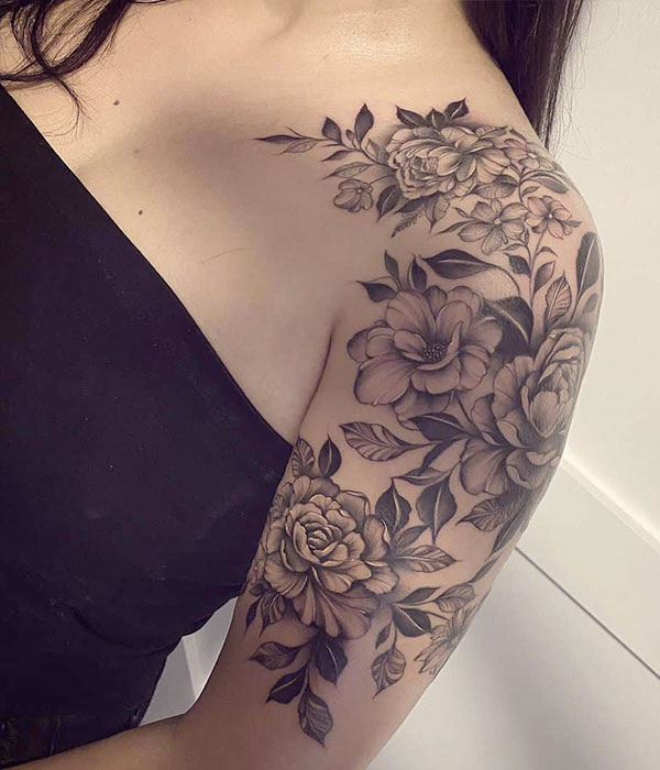 Flower Sleeve Tattoos for Women