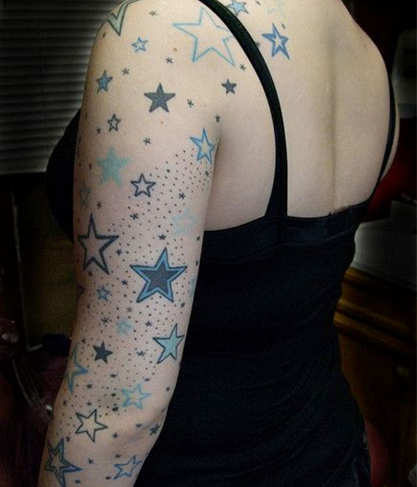 Star Sleeve Tattoo for Women