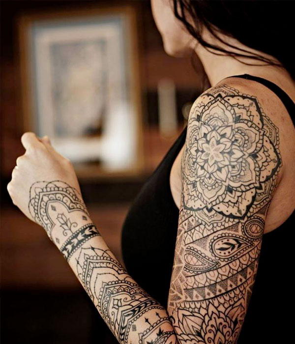 Henna Sleeve Tattoo 
