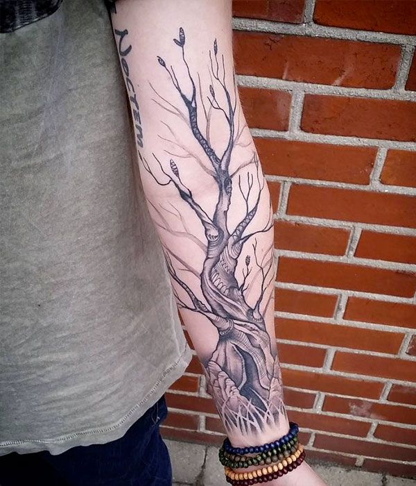 Tree Sleeve Tattoo