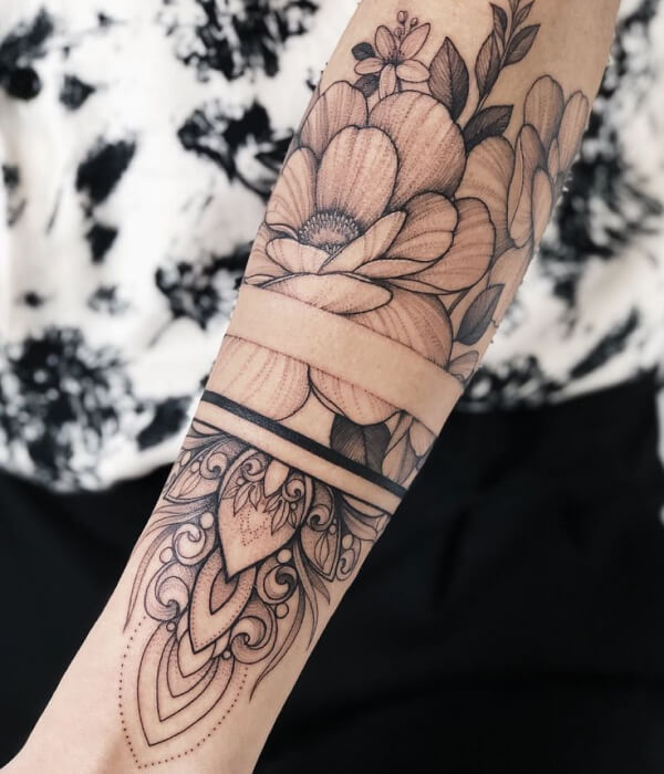 Armband Sleeve Tattoo on Hand