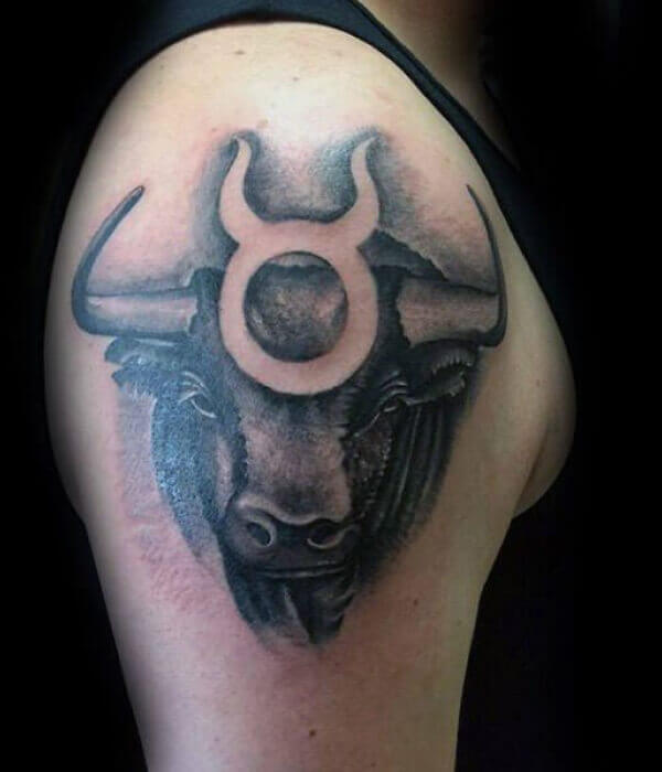 3D Taurus Tattoo Design for Women