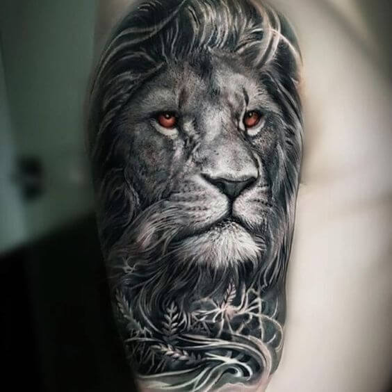 Realistic Lion Tattoo for Men