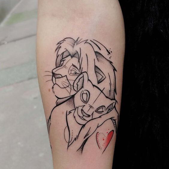 Lion King Tattoo for Women