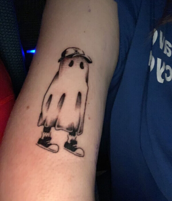 Cool & Quirky Ghost Tattoo