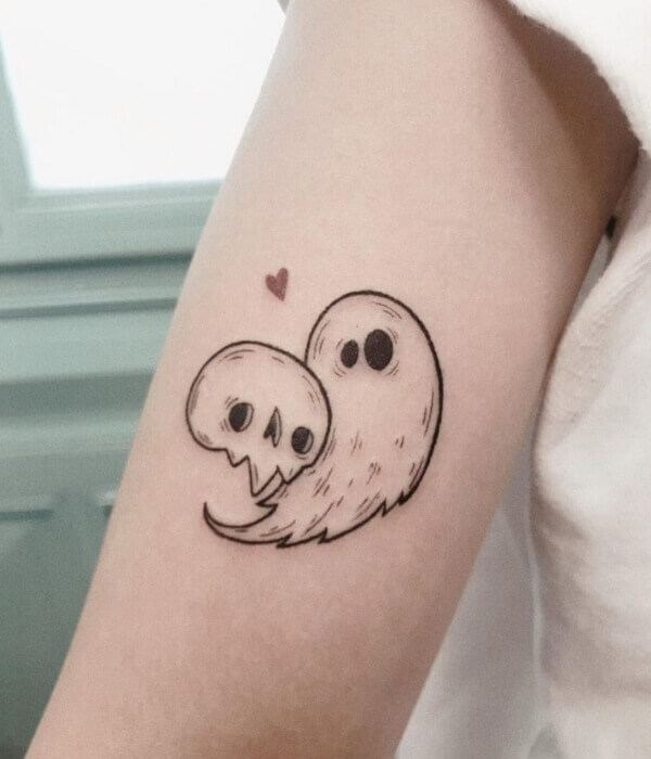 Cute Ghost Tattoo