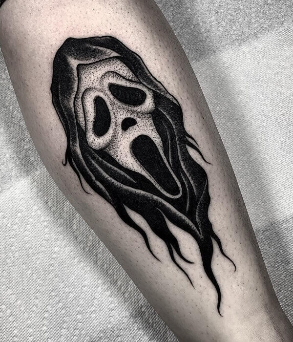 Ghost Face Tattoo