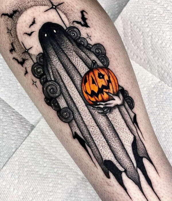 Large Ghost Tattoo