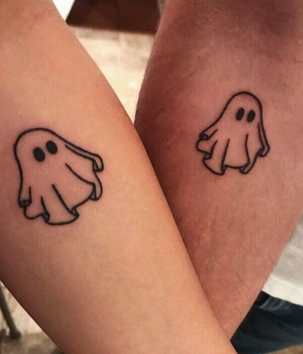 32 Ghost Tattoo Ideas That Prove Ghouls Can be Cute  Psycho Tats