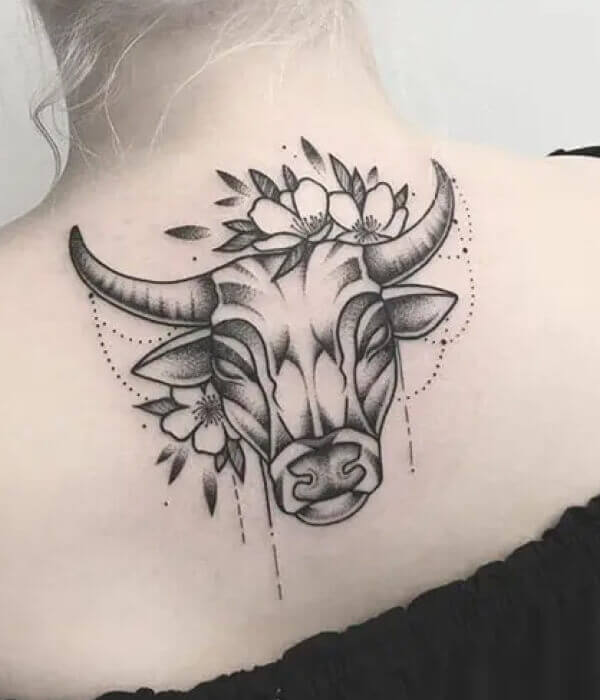 Raging Taurus Tattoo Design