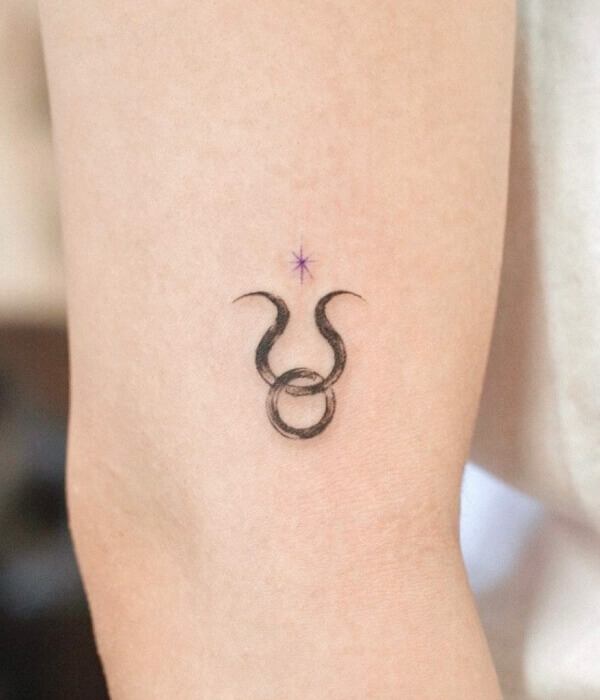 Best Small Tauras Tattoo 