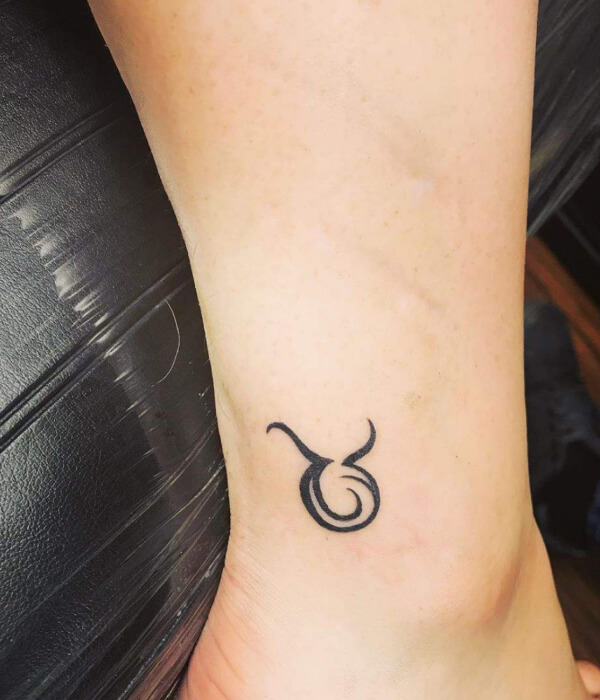 Taurus Glyph tattoo for Men