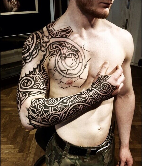 Tribal Viking Tattoo for Men