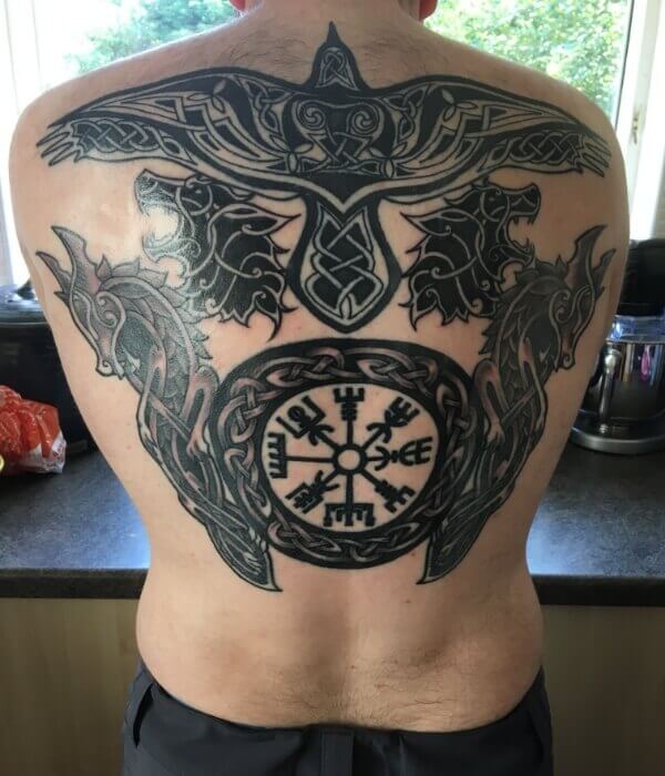 Viking Back Tattoo for Men