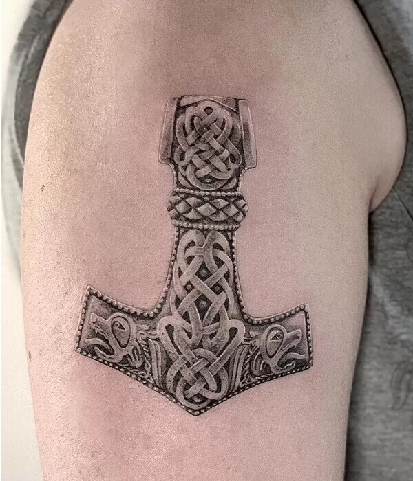 Viking Thor Hammer Tattoo