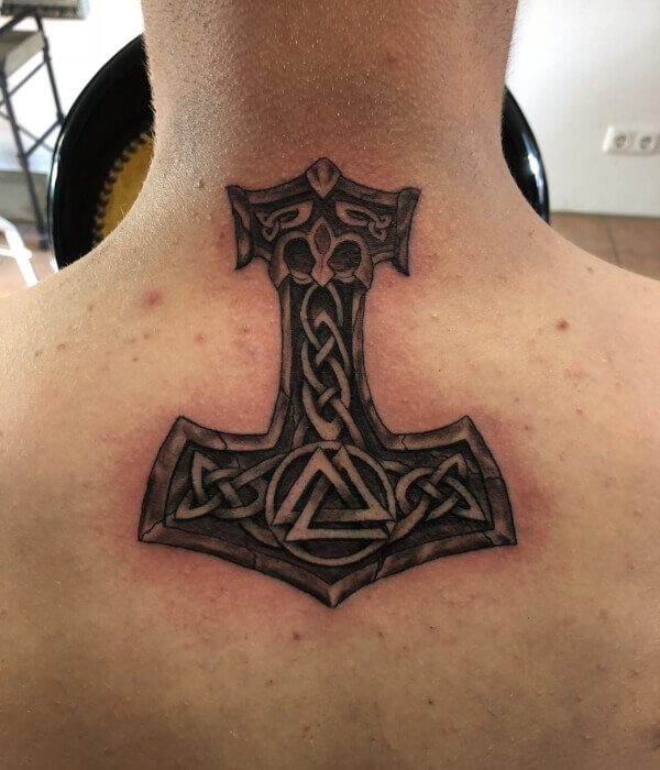 Viking Thor Hammer Tattoo
