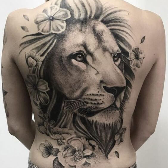 Lion Face Tattoo