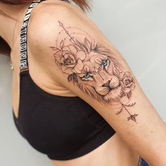 Lion Tattoo Forearm for Women