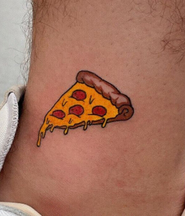 Pizza tattoo flash