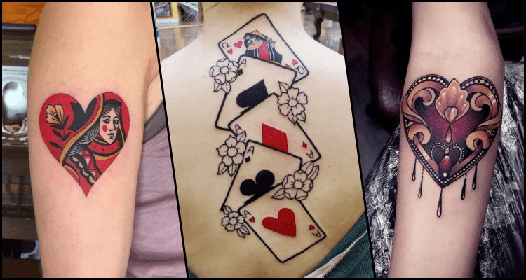 Queen Of Hearts Tattoos