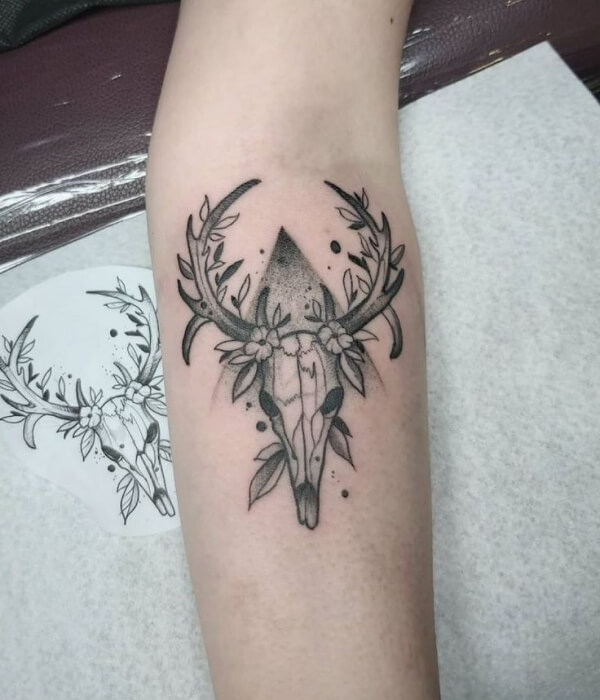 Deer Good Luck Tattoo