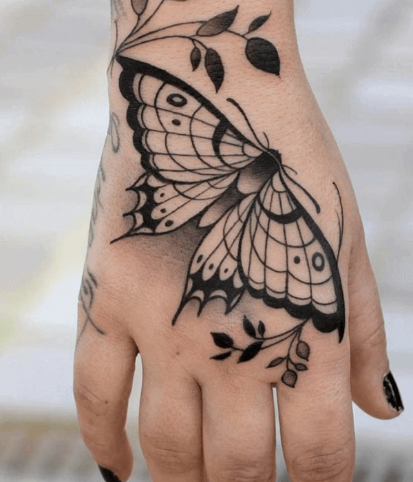 54 Awesome Butterfly Tattoos On Hand  Tattoo Designs  TattoosBagcom