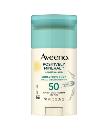 Aveeno Positively Mineral SPF 50 Sunscreen Stick