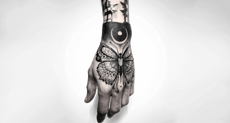 Butterfly Hand Tattoos - wide 9