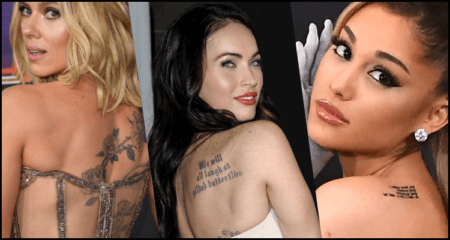 12 Famous Female Celebrities with Incredible Tattoos