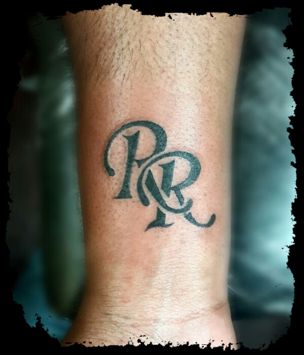 Double Letter R Tattoo - Trending Tattoo Double-Letter-R-Tattoo