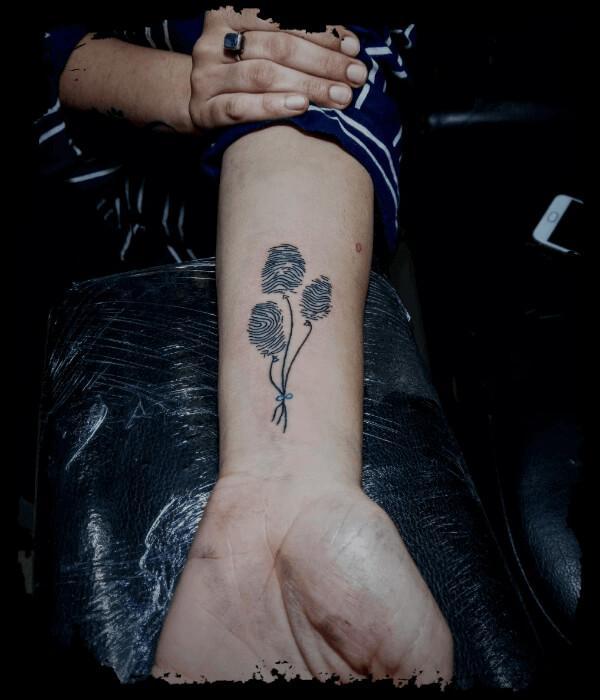 Family-fingerprint-tattoo-design