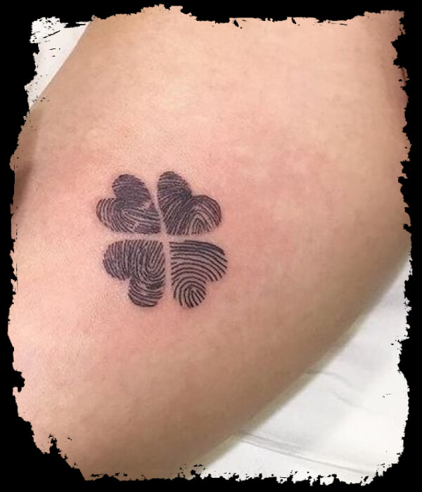 Four-fingerprint-heart-tattoo