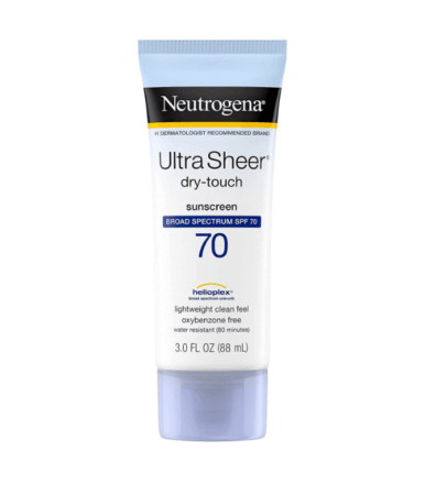 Neutrogena Ultra Sheer Dry-Touch Sunscreen SPF 70