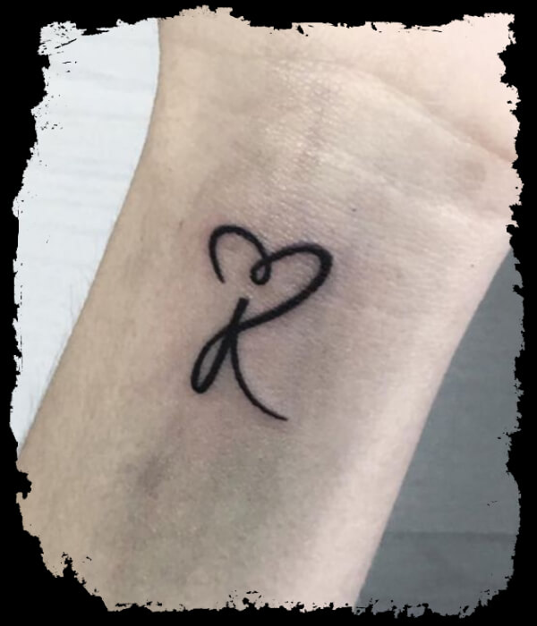 R with Heart - Trending Tattoo R-with-Heart-Letter-Tattoo