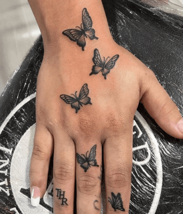 Amazing Butterfly Hand Tattoos For Men And Women
