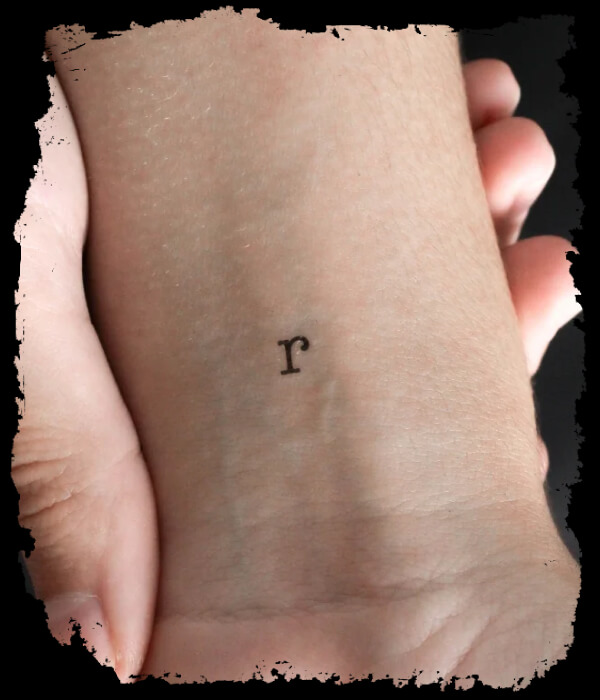 Small Letter r Tattoo - Trending Tattoo Small-Letter-r-Tattoo