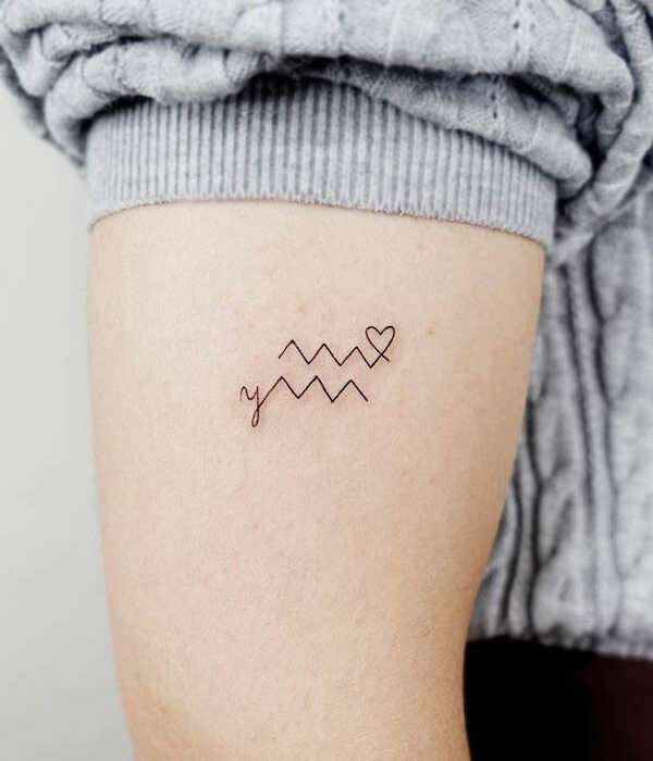 51 Unique and Gorgeous Aquarius Tattoos Design with Meaning