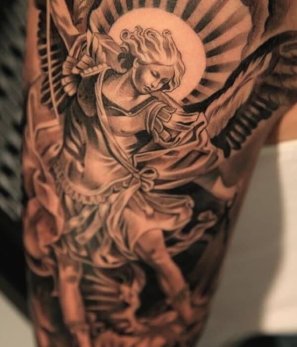 Arch devil tattoo