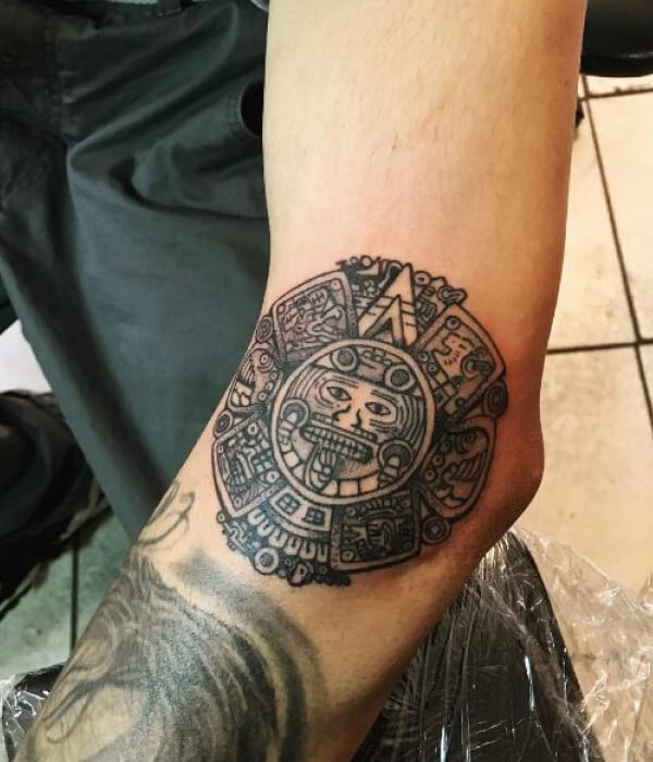 Aztec Mexican tattoo
