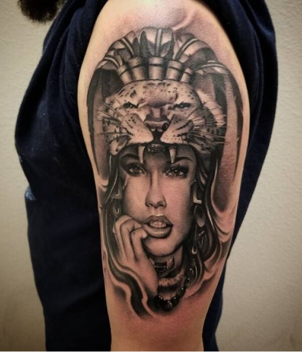 Aztec princess tattoo