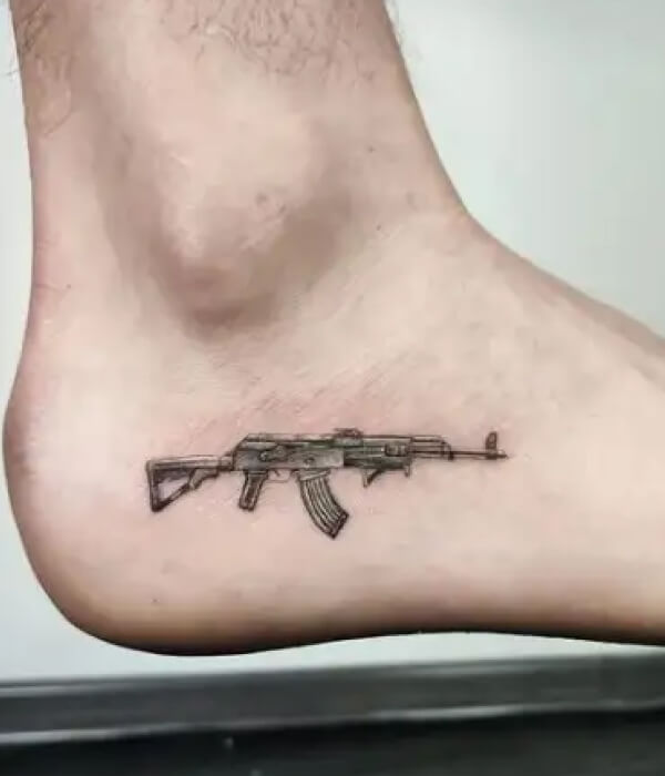 Beautiful AK 47 Tattoo