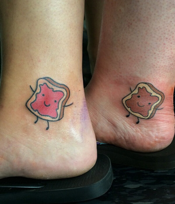 Cartoon sister tattoos