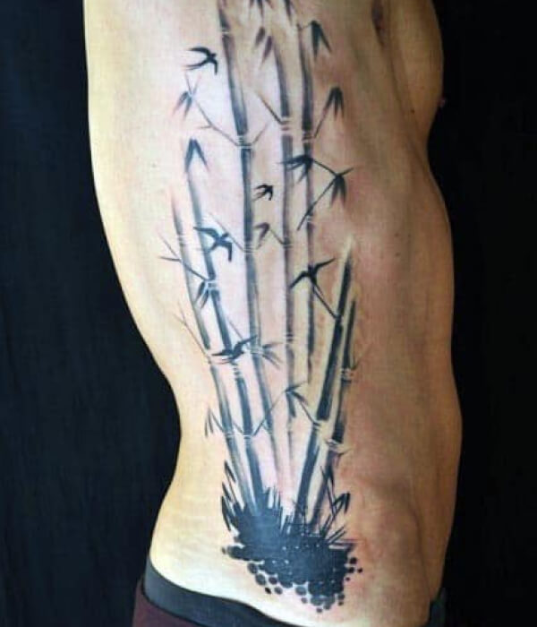 Chinese bamboo tattoo